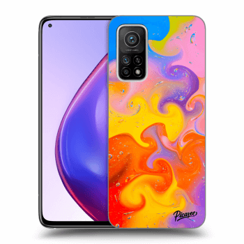 Picasee silikonowe czarne etui na Xiaomi Mi 10T Pro - Bubbles