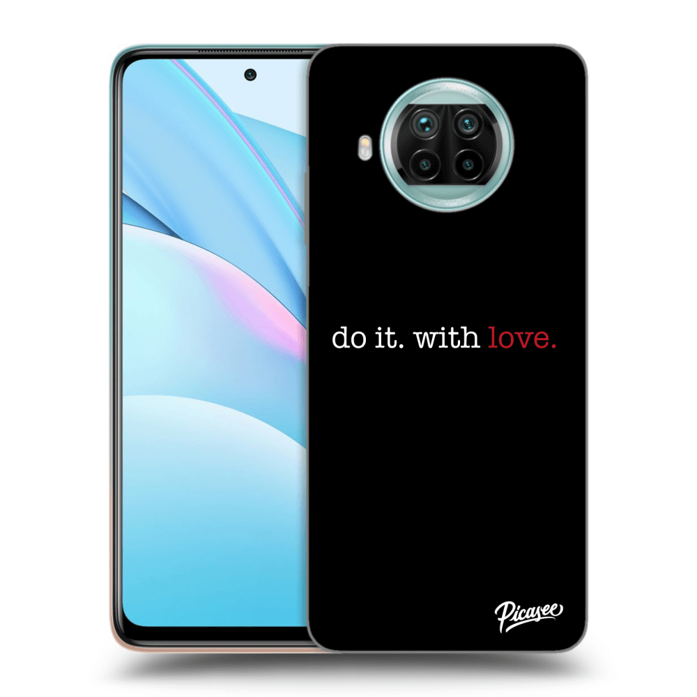 Picasee silikonowe czarne etui na Xiaomi Mi 10T Lite - Do it. With love.