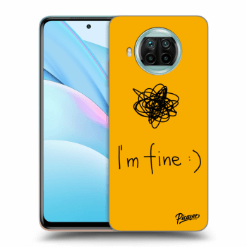 Picasee silikonowe czarne etui na Xiaomi Mi 10T Lite - I am fine