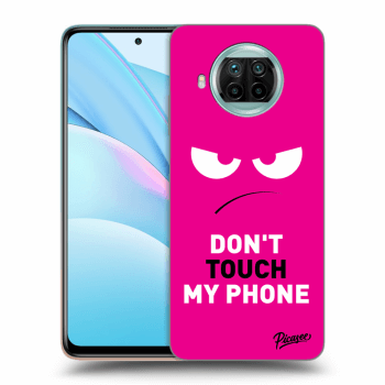 Picasee silikonowe czarne etui na Xiaomi Mi 10T Lite - Angry Eyes - Pink