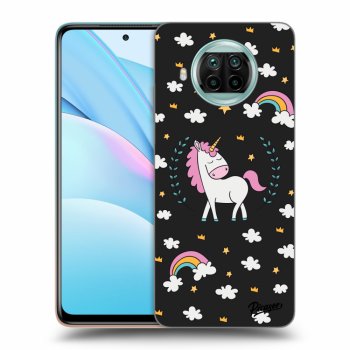 Picasee silikonowe czarne etui na Xiaomi Mi 10T Lite - Unicorn star heaven