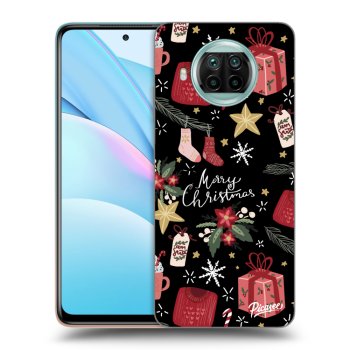 Picasee silikonowe czarne etui na Xiaomi Mi 10T Lite - Christmas