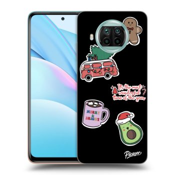 Picasee silikonowe czarne etui na Xiaomi Mi 10T Lite - Christmas Stickers