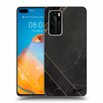 Etui na Huawei P40 - Black tile