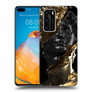 Etui na Huawei P40 - Gold - Black