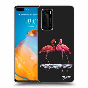 Etui na Huawei P40 - Flamingos couple