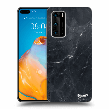 Etui na Huawei P40 - Black marble