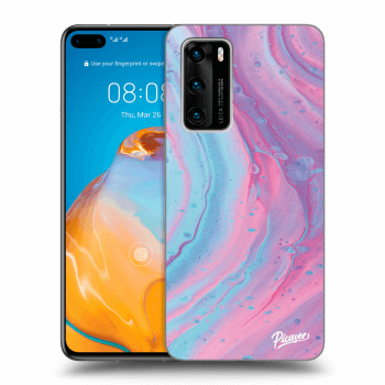 Etui na Huawei P40 - Pink liquid