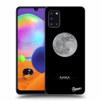 Picasee silikonowe czarne etui na Samsung Galaxy A31 A315F - Moon Minimal