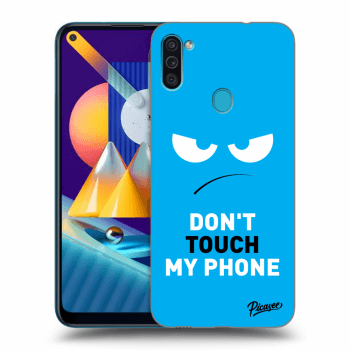 Etui na Samsung Galaxy M11 - Angry Eyes - Blue