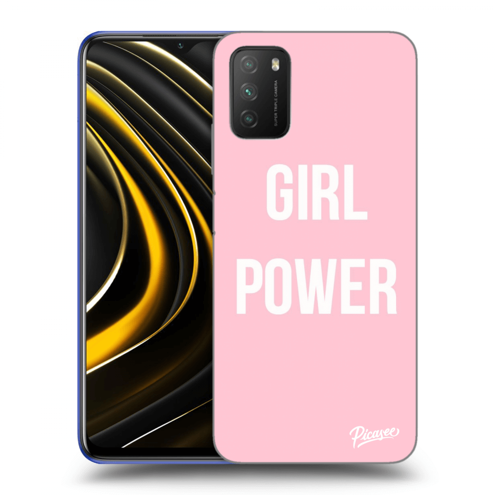 Picasee silikonowe przeźroczyste etui na Xiaomi Poco M3 - Girl power