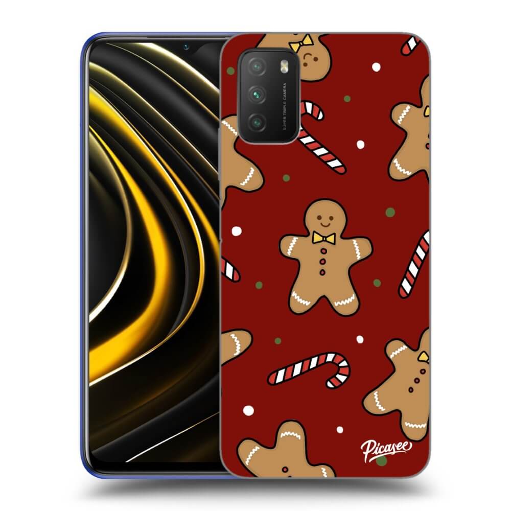 Picasee silikonowe czarne etui na Xiaomi Poco M3 - Gingerbread 2