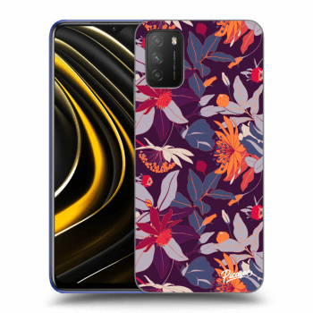 Etui na Xiaomi Poco M3 - Purple Leaf