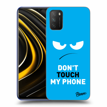 Etui na Xiaomi Poco M3 - Angry Eyes - Blue