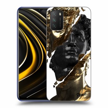 Etui na Xiaomi Poco M3 - Gold - Black