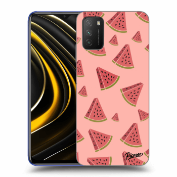 Picasee silikonowe przeźroczyste etui na Xiaomi Poco M3 - Watermelon
