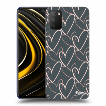 Picasee silikonowe przeźroczyste etui na Xiaomi Poco M3 - Lots of love