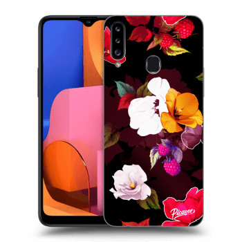 Etui na Samsung Galaxy A20s - Flowers and Berries
