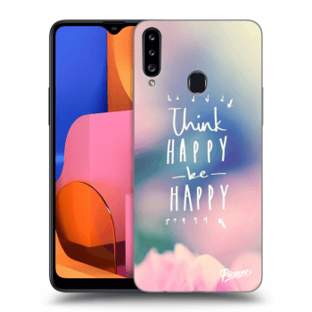 Etui na Samsung Galaxy A20s - Think happy be happy