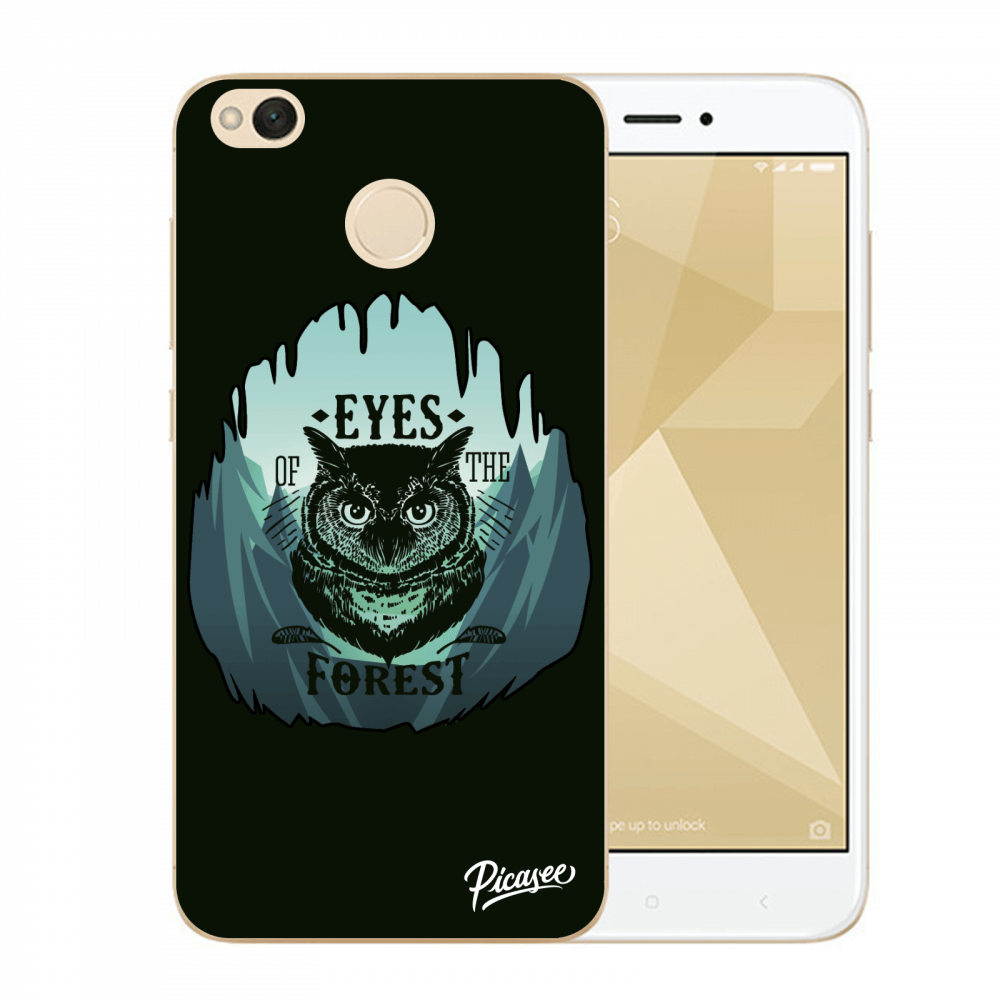 Picasee silikonowe przeźroczyste etui na Xiaomi Redmi 4X Global - Forest owl