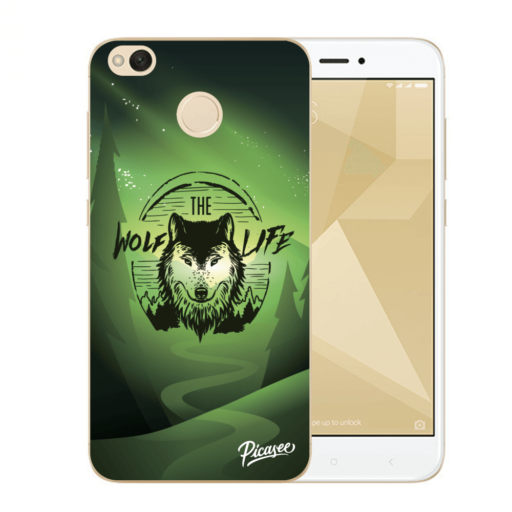Picasee plastikowe przezroczyste etui do Xiaomi Redmi 4X Global - Wolf life