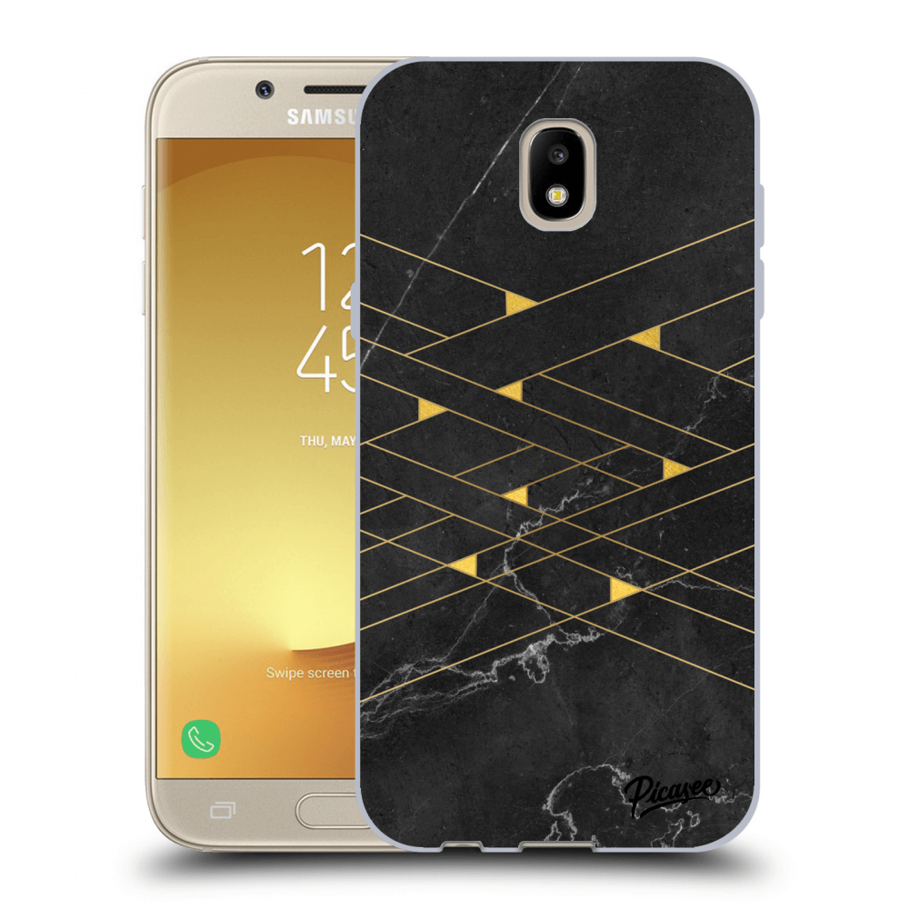 Picasee silikonowe czarne etui na Samsung Galaxy J5 2017 J530F - Gold Minimal