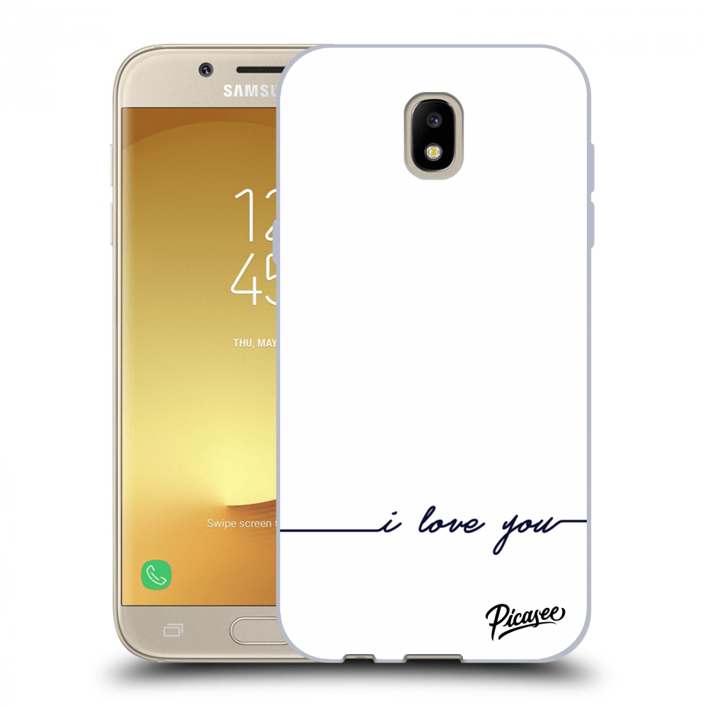 Picasee silikonowe przeźroczyste etui na Samsung Galaxy J5 2017 J530F - I love you
