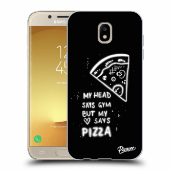 Picasee silikonowe czarne etui na Samsung Galaxy J5 2017 J530F - Pizza