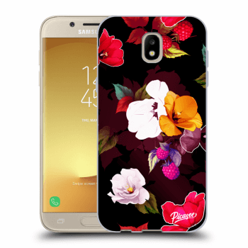 Picasee silikonowe czarne etui na Samsung Galaxy J5 2017 J530F - Flowers and Berries