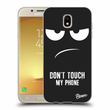 Picasee silikonowe czarne etui na Samsung Galaxy J5 2017 J530F - Don't Touch My Phone
