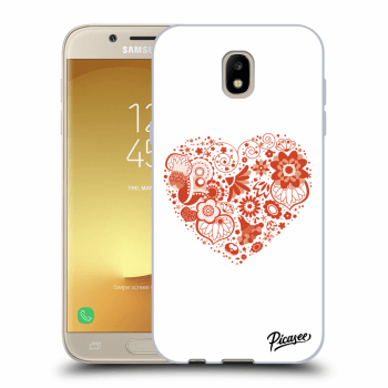 Picasee silikonowe przeźroczyste etui na Samsung Galaxy J5 2017 J530F - Big heart