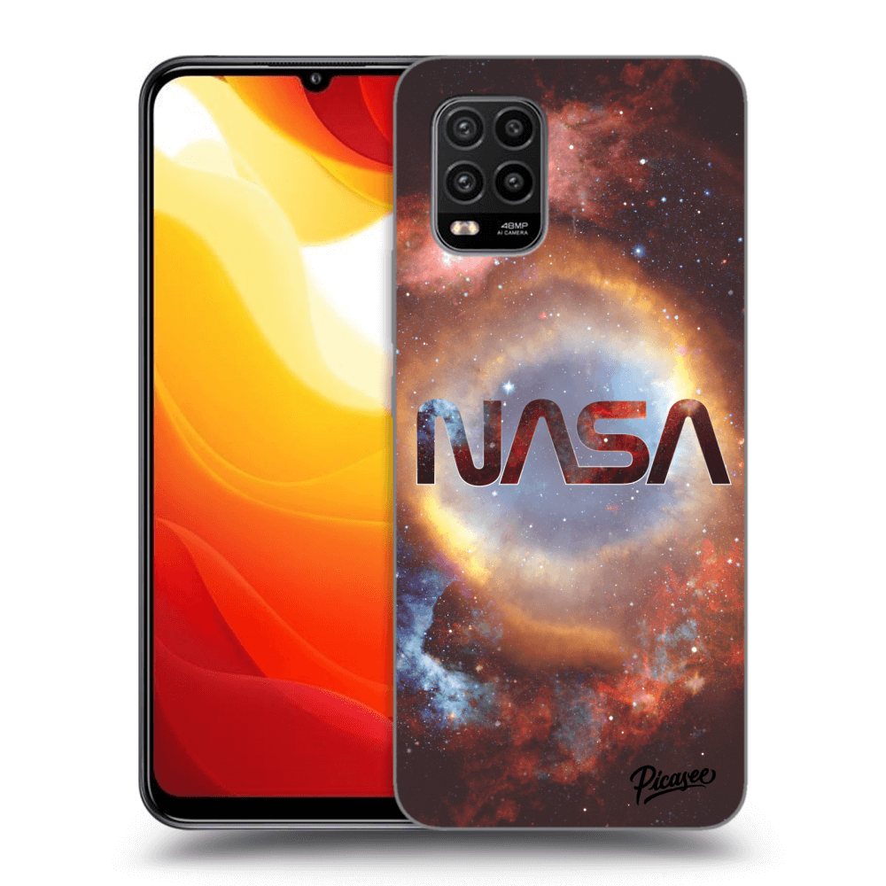 Picasee silikonowe czarne etui na Xiaomi Mi 10 Lite - Nebula