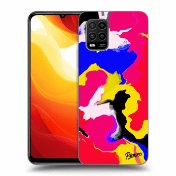 Picasee silikonowe czarne etui na Xiaomi Mi 10 Lite - Watercolor
