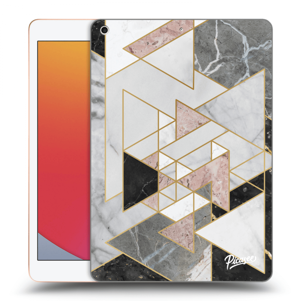 Picasee silikonowe przeźroczyste etui na Apple iPad 10.2" 2020 (8. gen) - Light geometry