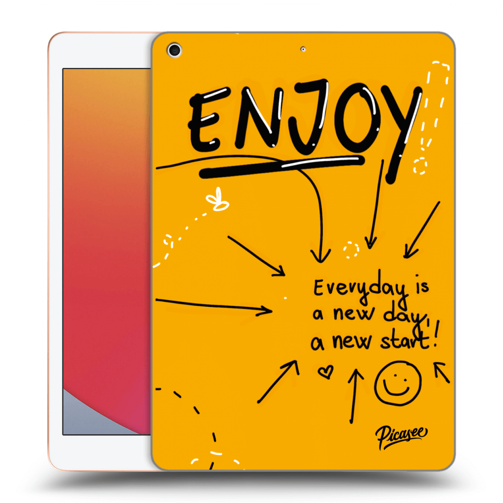 Picasee silikonowe przeźroczyste etui na Apple iPad 10.2" 2020 (8. gen) - Enjoy