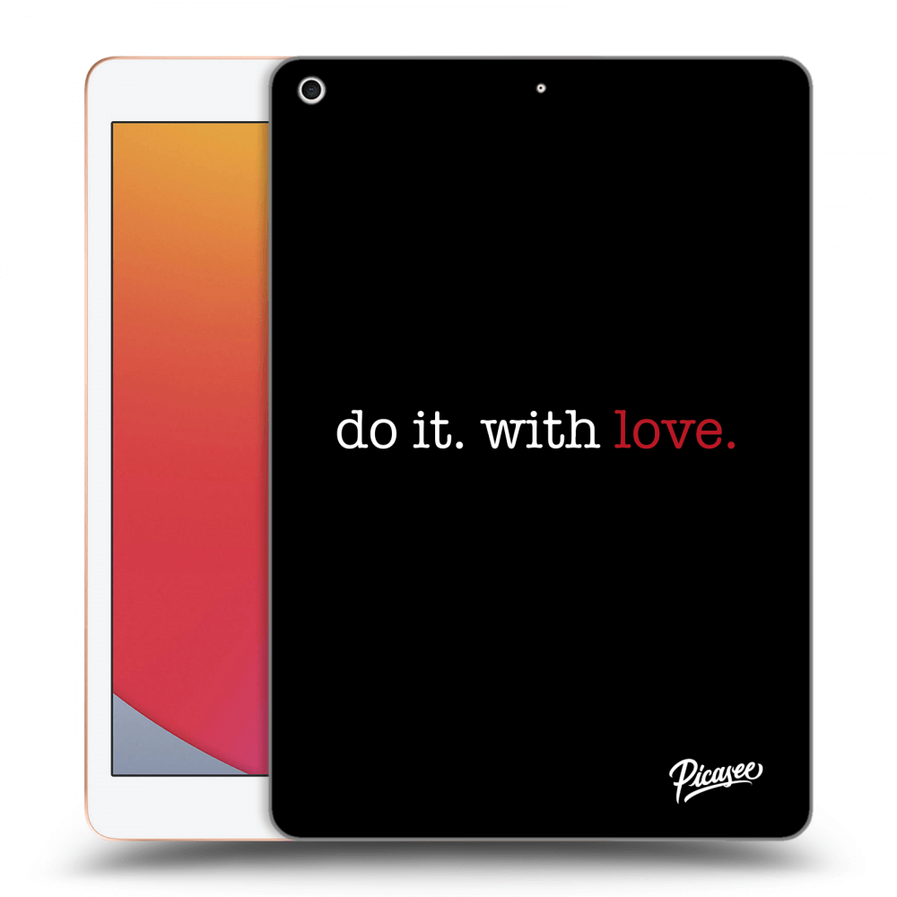 Picasee silikonowe czarne etui na Apple iPad 10.2" 2020 (8. gen) - Do it. With love.
