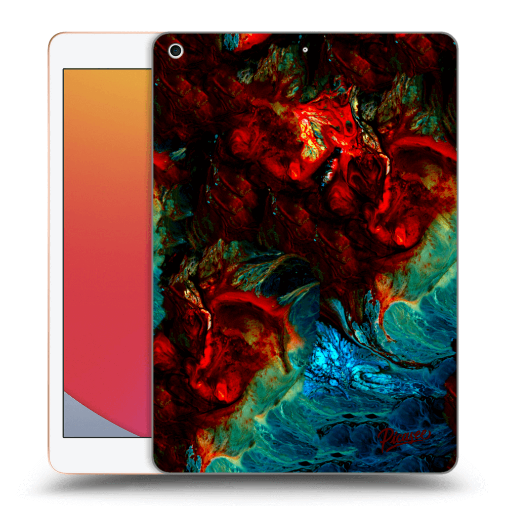 Picasee silikonowe przeźroczyste etui na Apple iPad 10.2" 2020 (8. gen) - Universe