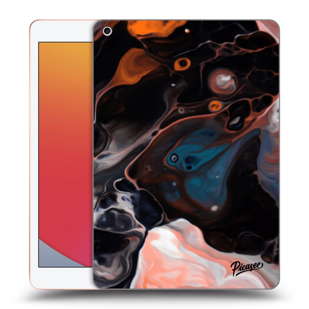 Picasee silikonowe przeźroczyste etui na Apple iPad 10.2" 2020 (8. gen) - Cream