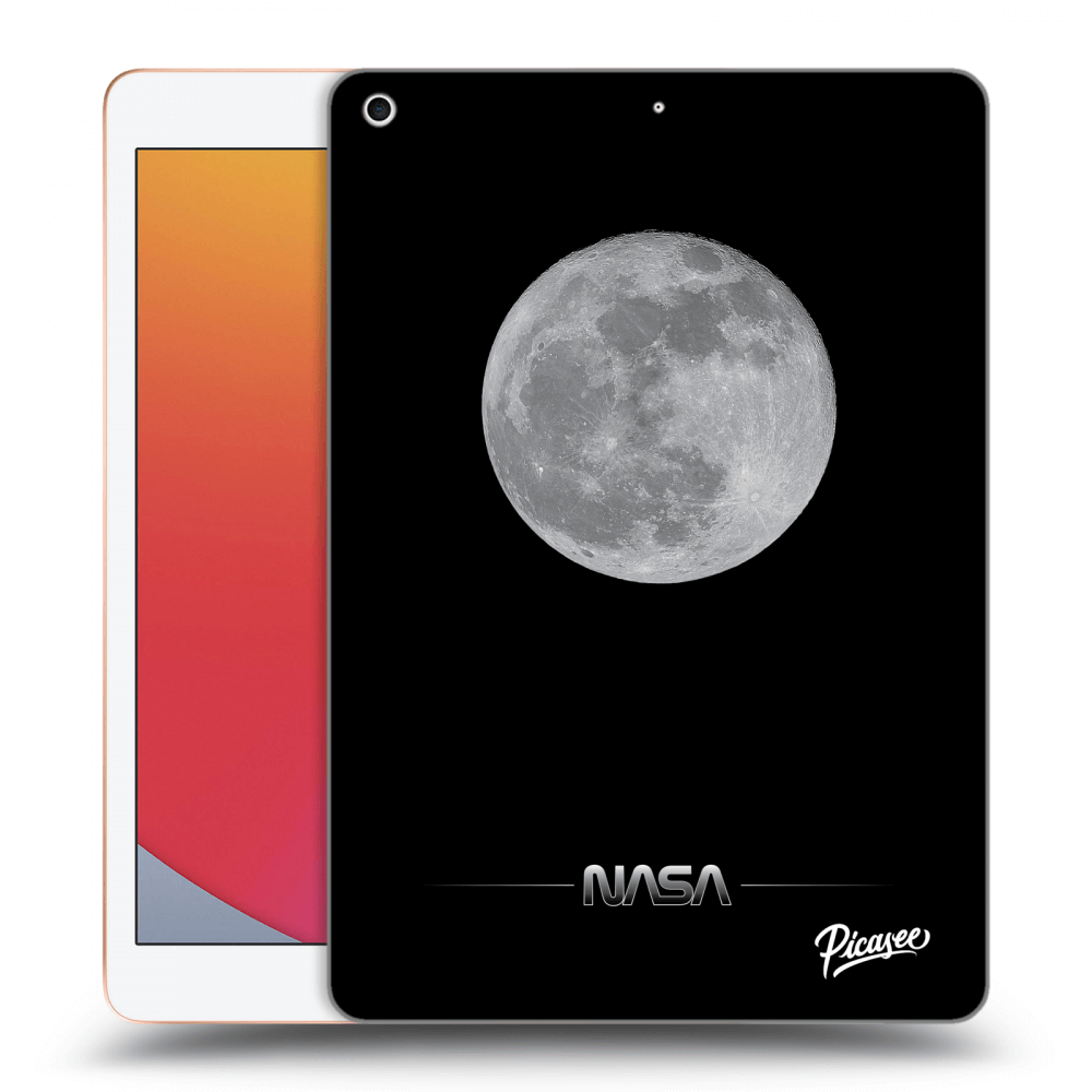 Picasee silikonowe czarne etui na Apple iPad 10.2" 2020 (8. gen) - Moon Minimal
