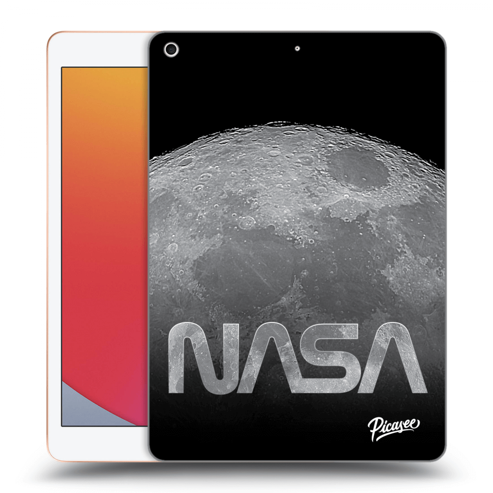 Picasee silikonowe przeźroczyste etui na Apple iPad 10.2" 2020 (8. gen) - Moon Cut