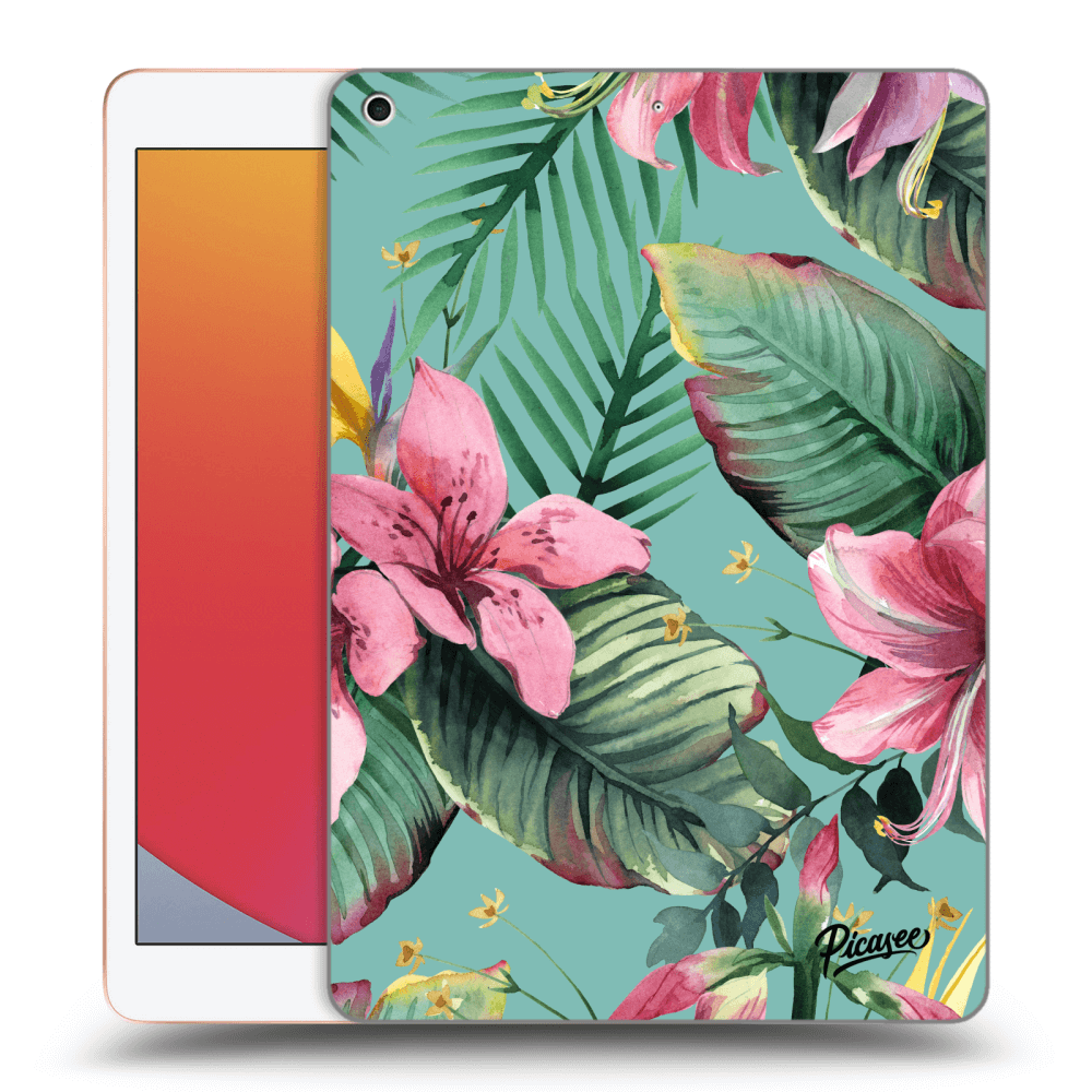 Picasee silikonowe czarne etui na Apple iPad 10.2" 2020 (8. gen) - Hawaii