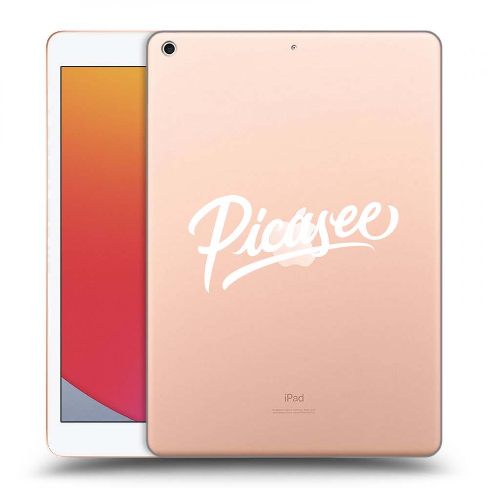 Picasee silikonowe przeźroczyste etui na Apple iPad 10.2" 2020 (8. gen) - Picasee - White
