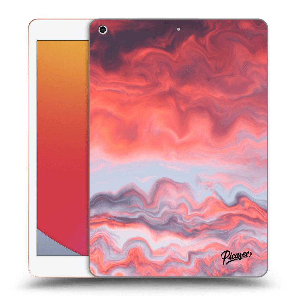 Picasee silikonowe czarne etui na Apple iPad 10.2" 2020 (8. gen) - Sunset