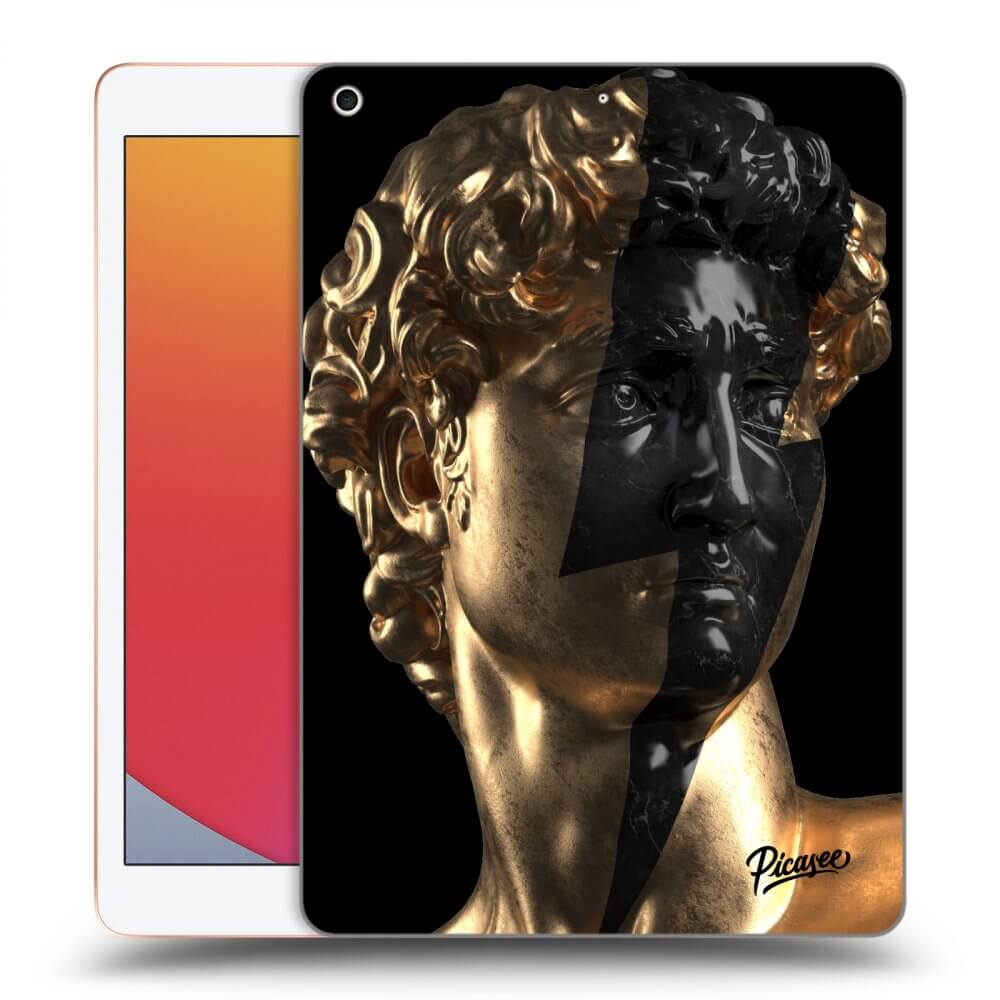 Picasee silikonowe czarne etui na Apple iPad 10.2" 2020 (8. gen) - Wildfire - Gold