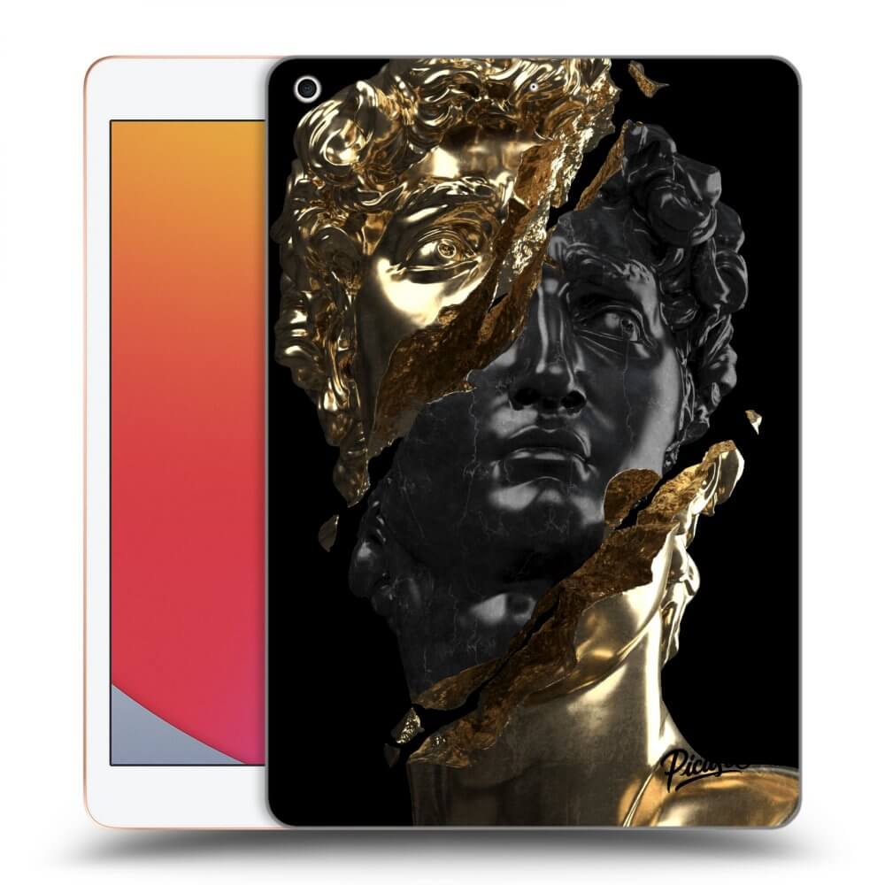 Picasee silikonowe czarne etui na Apple iPad 10.2" 2020 (8. gen) - Gold - Black