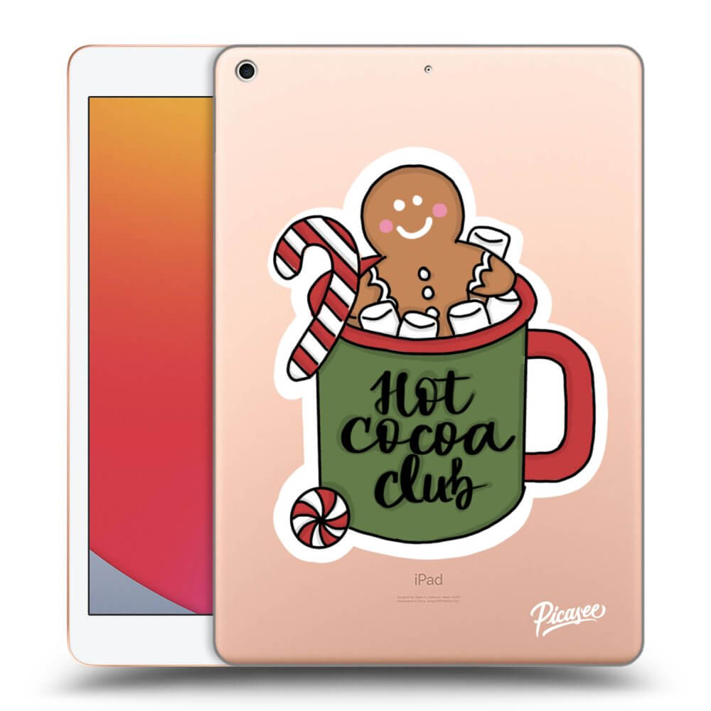 Picasee silikonowe przeźroczyste etui na Apple iPad 10.2" 2020 (8. gen) - Hot Cocoa Club