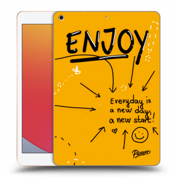 Picasee silikonowe przeźroczyste etui na Apple iPad 10.2" 2020 (8. gen) - Enjoy