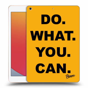 Picasee silikonowe czarne etui na Apple iPad 10.2" 2020 (8. gen) - Do What You Can