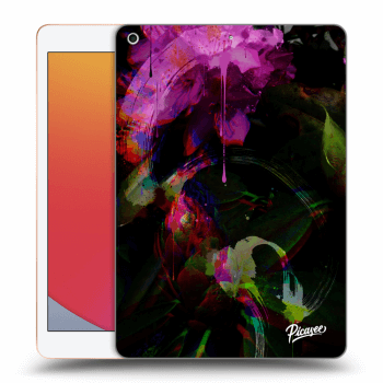 Picasee silikonowe przeźroczyste etui na Apple iPad 10.2" 2020 (8. gen) - Peony Color