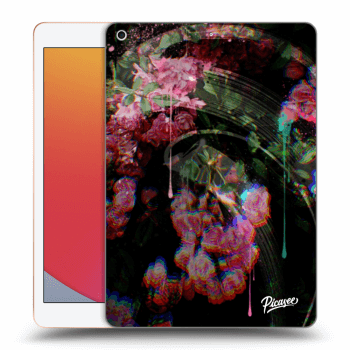 Picasee silikonowe czarne etui na Apple iPad 10.2" 2020 (8. gen) - Rosebush limited